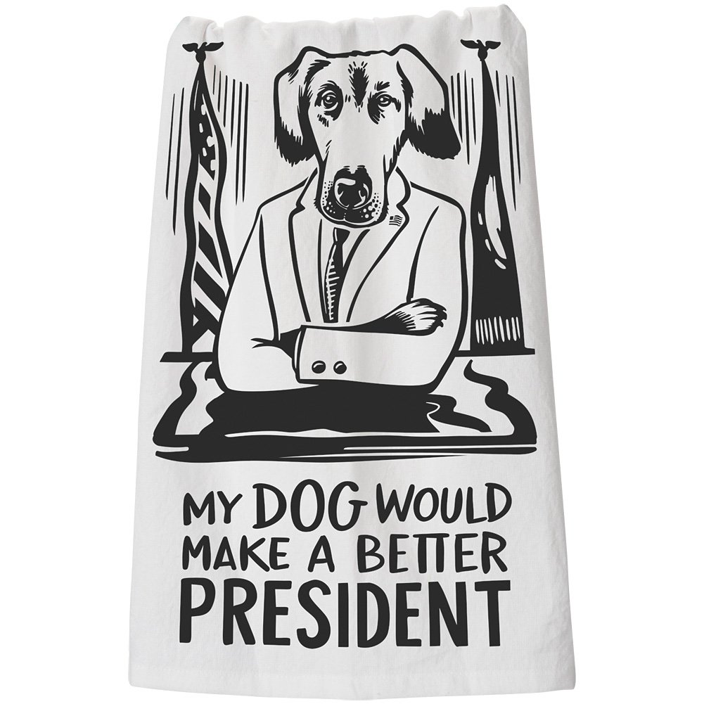 Primitives by Kathy LOL Dish Towel, 28 x 28, Dog