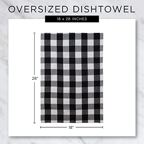 DII Assorted Pattern, Kitchen Collection, Dishtowels & Dishcloth, Garnet, 5 Piece