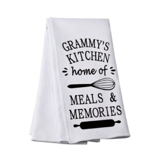 pwhaoo funny grandma’s kitchen towel grandma’s kitchen home of meals and memories kitchen towel grandma kitchen decor (home of meals t)