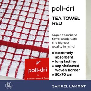 Samuel Lamont & Sons Poli Dri Tea Towel Red