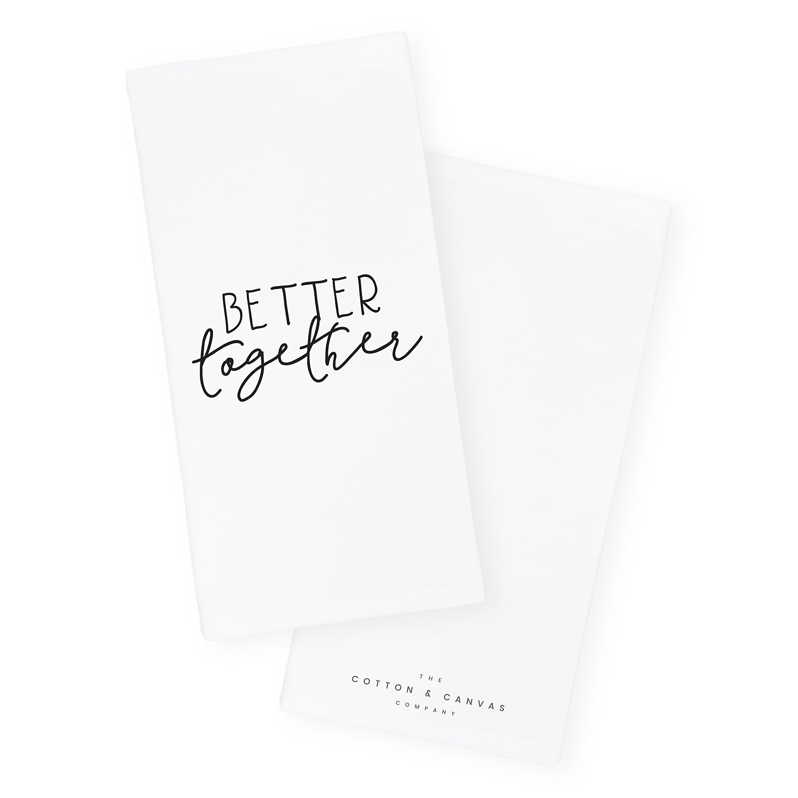 The Cotton & Canvas Co. Better Together Soft and Absorbent Kitchen Tea Towel, Flour Sack Towel and Dish Cloth