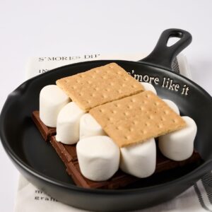 Mud Pie, Black, S'More Set, 11.75" x 8" | spoon 5.5" 26" x 16.5", skillet 11 3/4" x 8" | towel 26" x 16 1/2"