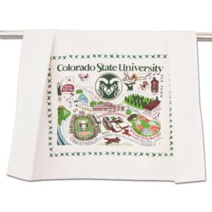 catstudio dish towel, colorado state university rams hand towel - collegiate kitchen towel for colorado state fans for students, graduation, parents and alums