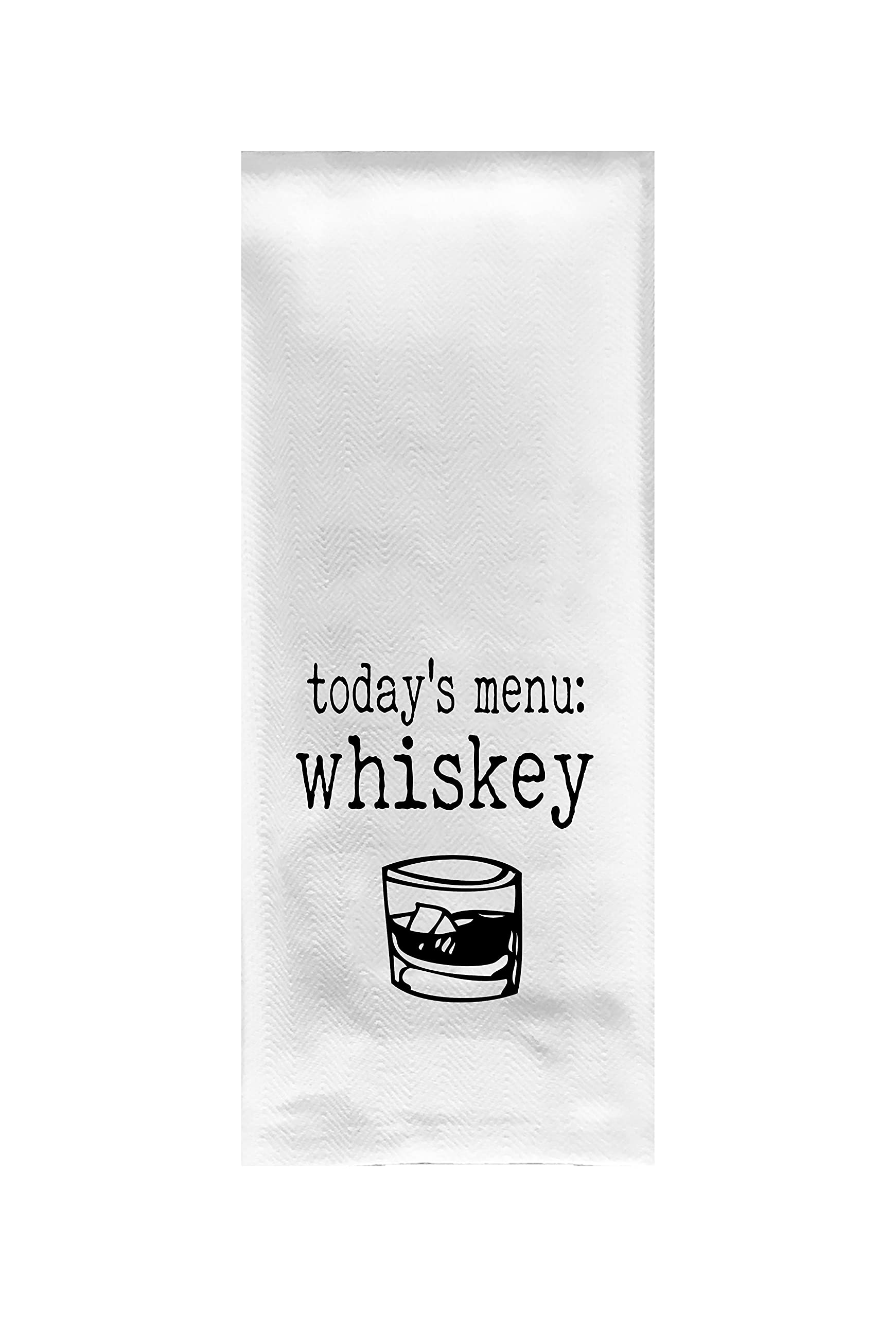 Today's Menu Whiskey Tea Towel