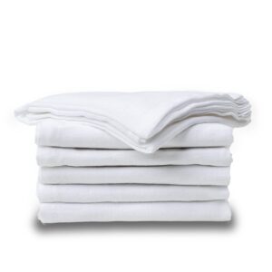 cosy house collection 6-pack kitchen flour sack towels - 27" x 27" reusable dish towels - multi-purpose, versatile, & absorbent - 100% cotton