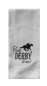 talk derby to me tea towel