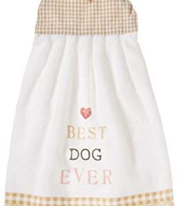 Kay Dee Designs Best Dog Ever Tie Kitchen Towel, 9" x 18", Various