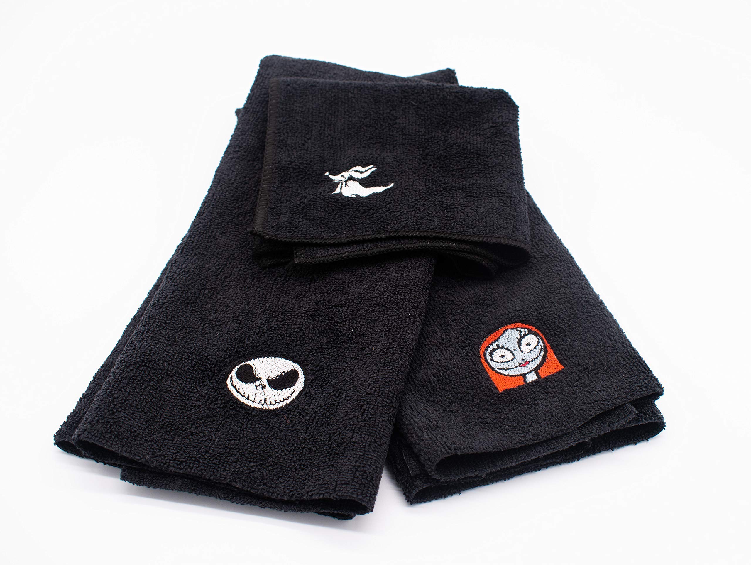 Embroidered Nightmare Before Christmas Tea Towel Set - Three Pieces