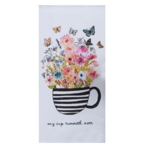 wrapped in grace my cup runneth over dual purpose kitchen terry towel