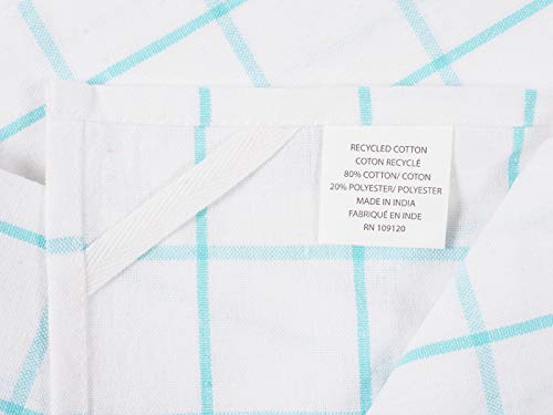 KAF Home Pantry Kitchen Dish Towel Set of 4, Cotton Rich, 18 x 28-inch (Gingham Bouquet Watering Can Flower Pot)