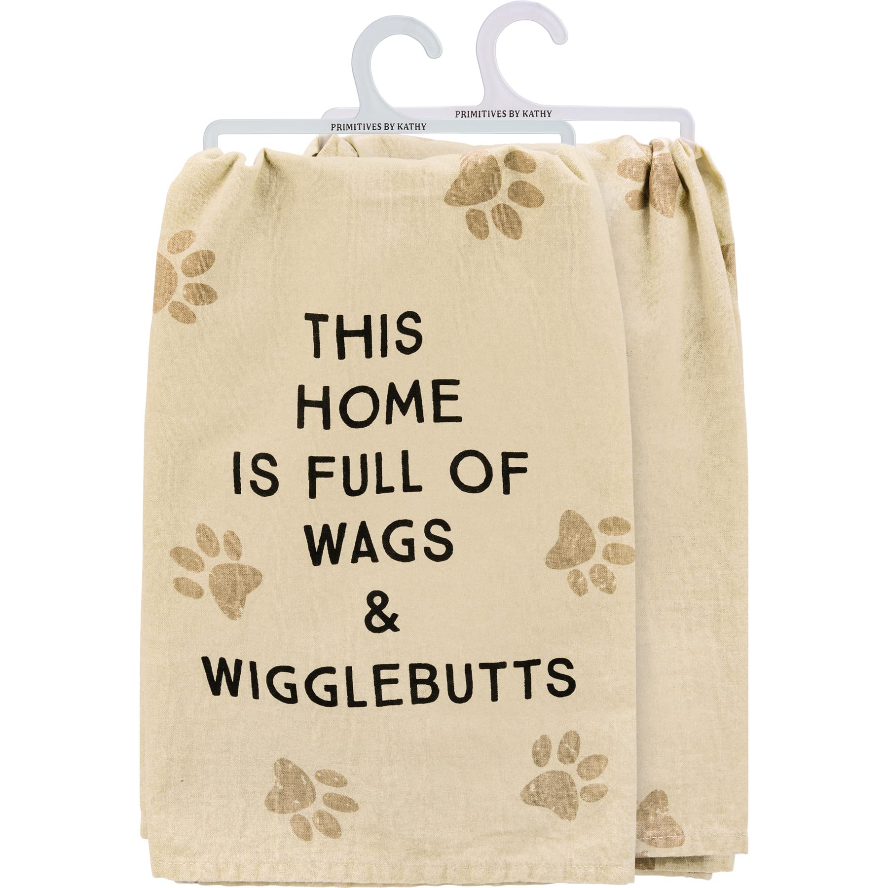 Primitives by Kathy This Home is Full of Wags & Wigglebutts Kitchen Towel