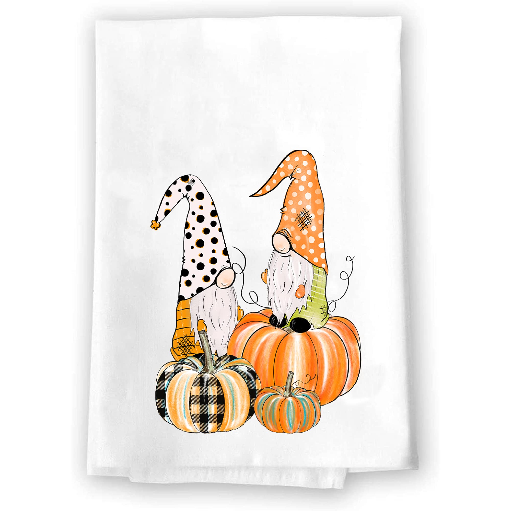 Fall Decor | Fall Decorations Kitchen Towels | Fall Hand Towels For Bathroom | Pumpkin Decor | Autumn Table Decorations | Harvest Thanksgiving Halloween Gnomes