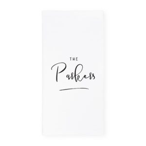 the cotton & canvas co. personalized the williams soft and absorbent kitchen tea towel, flour sack towel and dish cloth