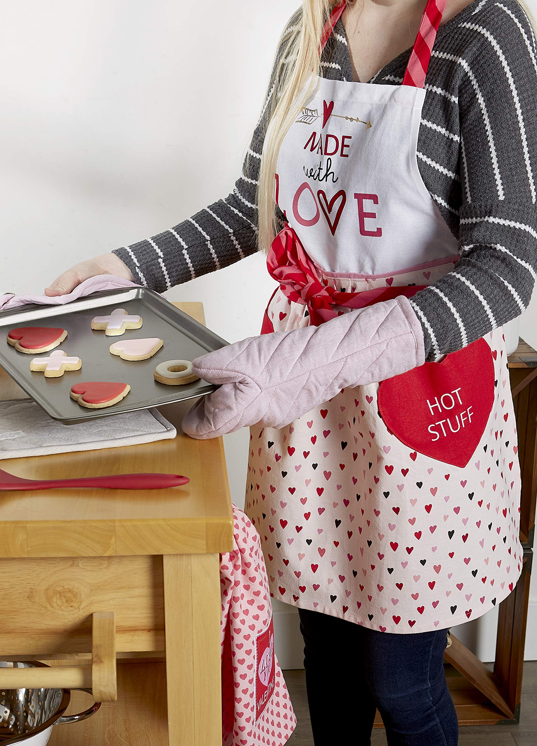 DII Valentine's Day Collection Kitchen, Apron, Made With Love