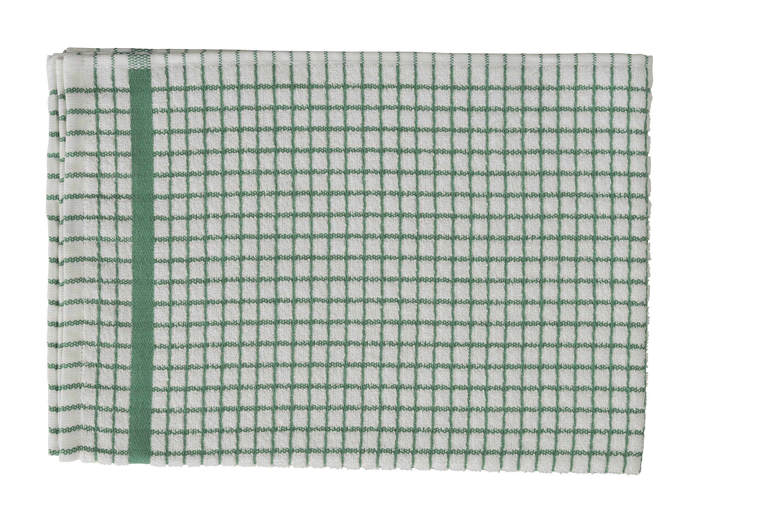 Samuel Lamont Poli Dri Tea Towels - Set of 3 100% Cotton 27.5 x 19 Inch (Green)