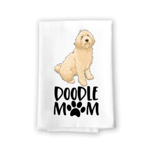 honey dew gifts, doodle mom, kitchen towel dog theme, doodle dog mom gifts, double doodle dog gifts, dog themed kitchen towels, 27 inches by 27 inches