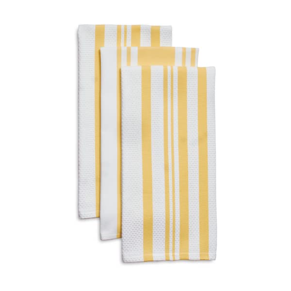 Sur La Table Striped Kitchen Towels, Set of 3, Sardine