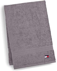 tommy hilfiger all american ii hand towel, 16 x 26 inch, steel grey