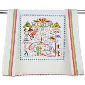 Catstudio Arizona Dish Towel - U.S. State Souvenir Kitchen and Hand Towel with Original Artwork - Perfect Tea Towel for Arizona Lovers, Travel Souvenir