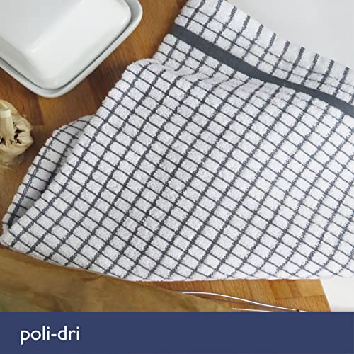 Samuel Lamont Poli Dri 100% Cotton Dish Towel - Charcoal Grey