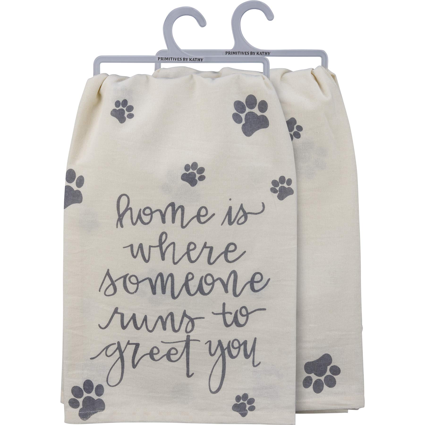 Kitchen Towel - Home Where Someone Runs To Greet