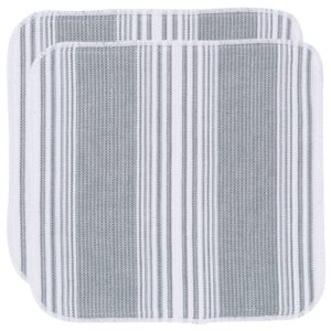 now designs scrub-it dishcloth scrubbers, set of six, london gray stripe