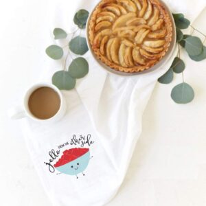 The Cotton & Canvas Co. Jello from The Other Side Soft and Absorbent Kitchen Tea Towel, Flour Sack Towel and Dish Cloth