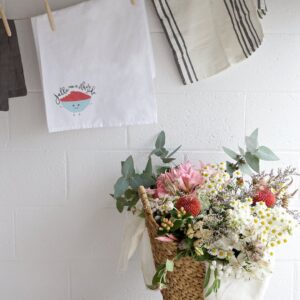 The Cotton & Canvas Co. Jello from The Other Side Soft and Absorbent Kitchen Tea Towel, Flour Sack Towel and Dish Cloth