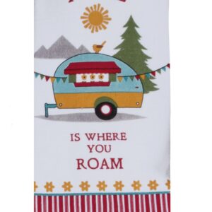 Kay Dee 3 Piece Home Is Where You Roam Camping Terry Towels and Potholder Set