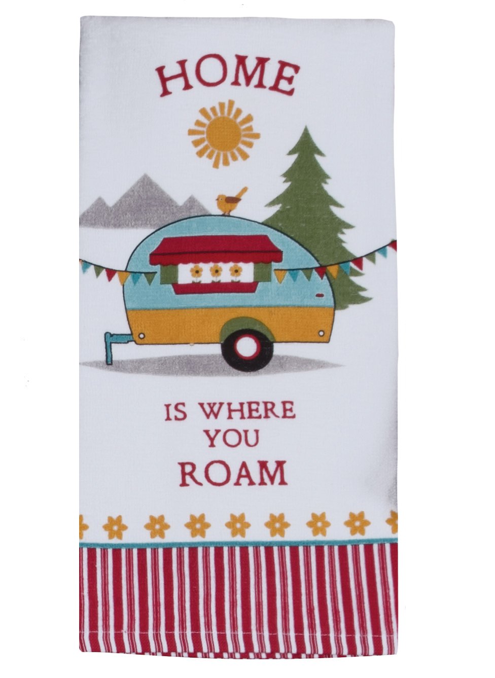 Kay Dee 3 Piece Home Is Where You Roam Camping Terry Towels and Potholder Set