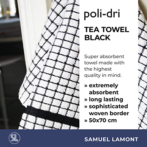 Samuel Lamont & Sons Poli Dri Tea Towel Black