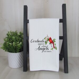 Home Bar, Dish Towels, Kitchen Towel, Tea Towels, Bar Towel, Bourbon, Funny Bar Towel, Bourbon Bar, Bar, House Bar, Funny Dish Towel, Cardinals Appear When Angels are Near Kitchen Towel