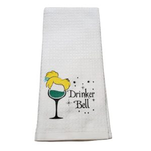 tinkerbell/drinkerbell wine/kitchen towel