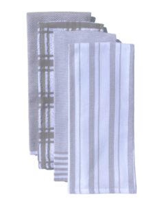 williams-sonoma absorbent kitchen terry towels multi-pack, set of 4 (drizzle grey)