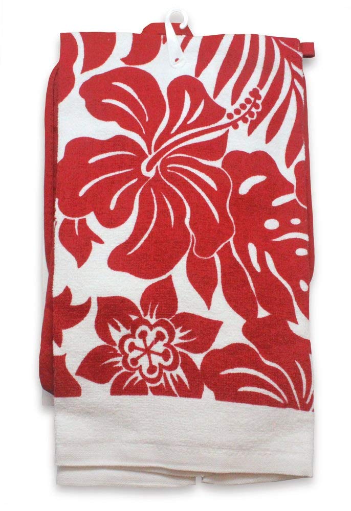 Kitchen Set: Hibiscus Floral - Red