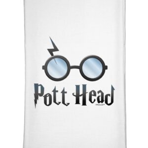 TooLoud Pott Head Magic Glasses Flour Sack Dish Towel