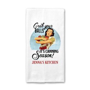 Personalized It's Canning Season Dish Towel | Custom Waffle Weave Dish Towel | Personalized Kitchen Towel | Mom Gift | Personalized Dish Towel | Mothers Day | Birthday Gift | Funny Kitchen Accessories