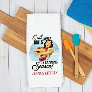 Personalized It's Canning Season Dish Towel | Custom Waffle Weave Dish Towel | Personalized Kitchen Towel | Mom Gift | Personalized Dish Towel | Mothers Day | Birthday Gift | Funny Kitchen Accessories