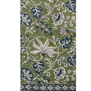 Petal Pushing Cotton Tea Towels (2pc, hand-printed) - Hunter