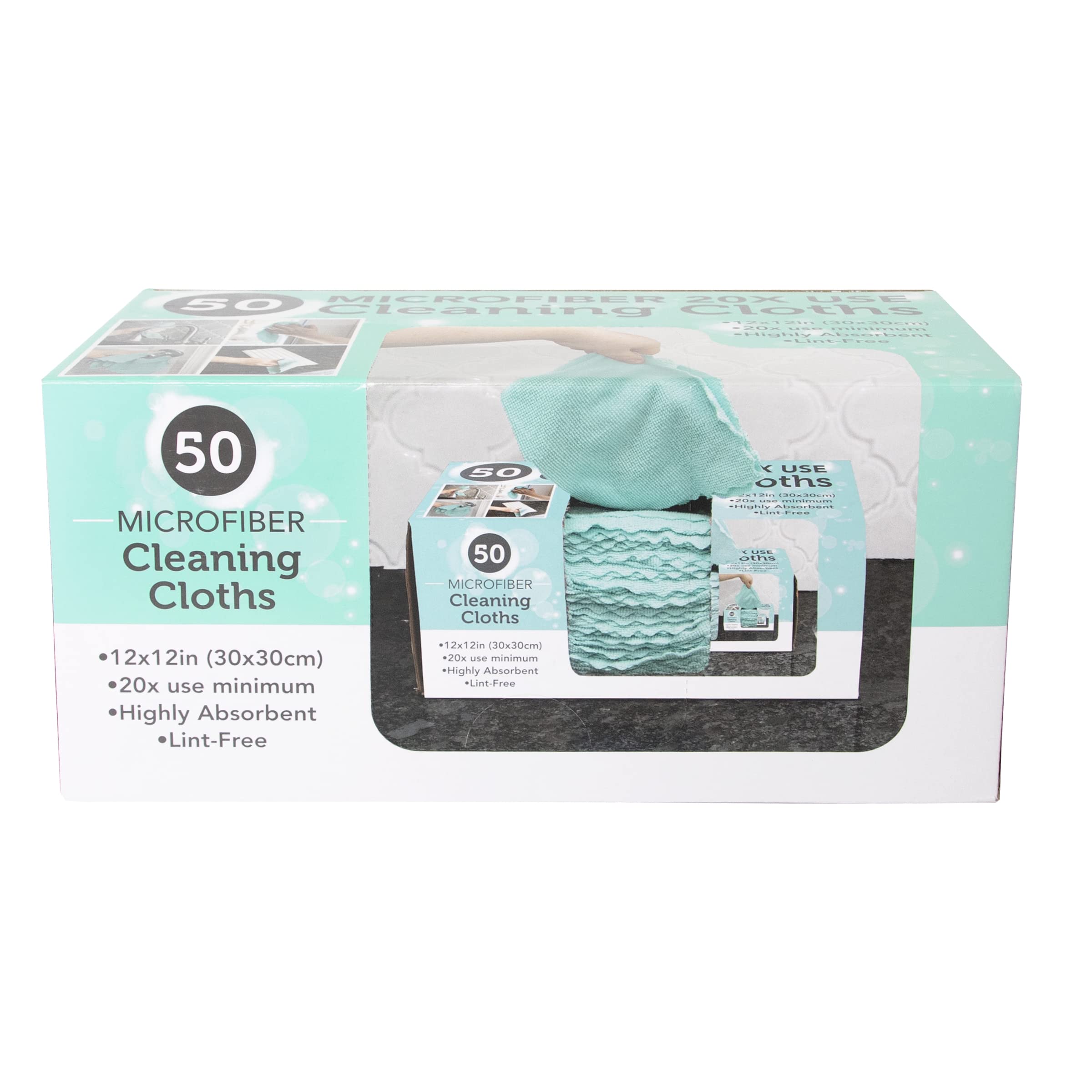 Ritz Microfiber Cloth 50-Pack, Mint