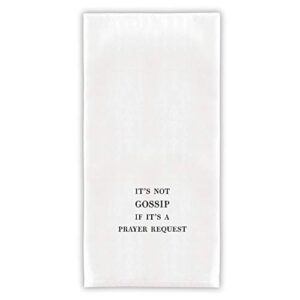 santa barbara design studio dish towel face-to-face designs ultra-absorbent thirsty boy towels, 30" x 30", it's not gossip if it's a prayer request