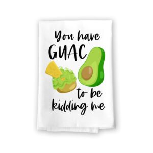 honey dew gifts, funny kitchen towels, you have guac to be kidding me, flour sack cotton multi-purpose avocado themed hand and dish towel