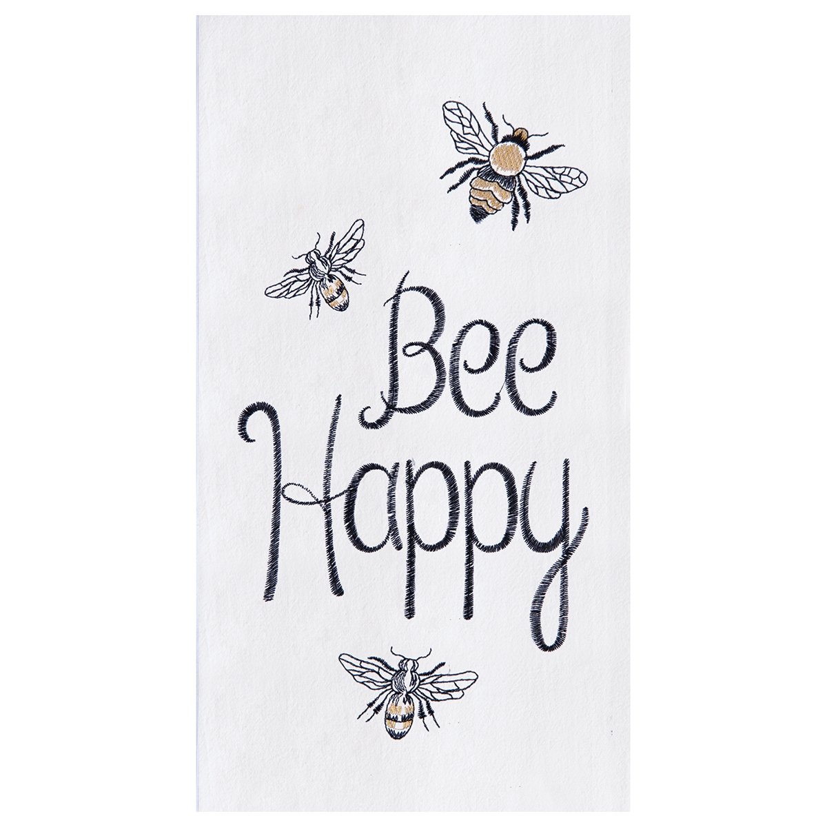 C&F 2 Piece Kitchen bundle - 2 Embroidered Bee Flour Sack Towels