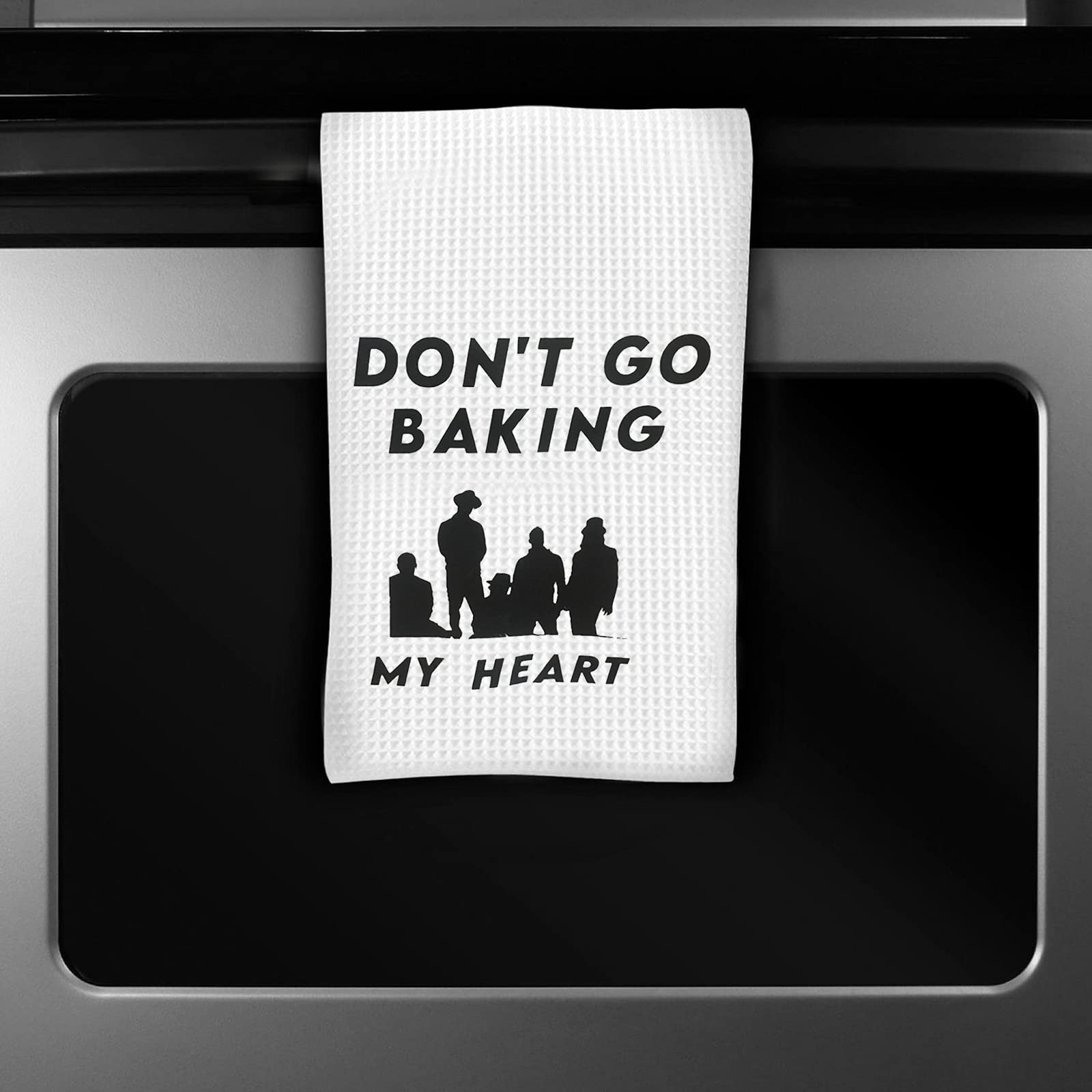 ZJXHPO Song Lyrics Inspired Kitchen Towel Dish Towel Baking Gift for Housewarming Wedding Shower (Don't GO Baking)