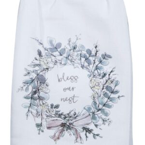 Kay Dee Designs Bless Our Nest Floral Farmhouse Kitchen Towels, Bundle of 2