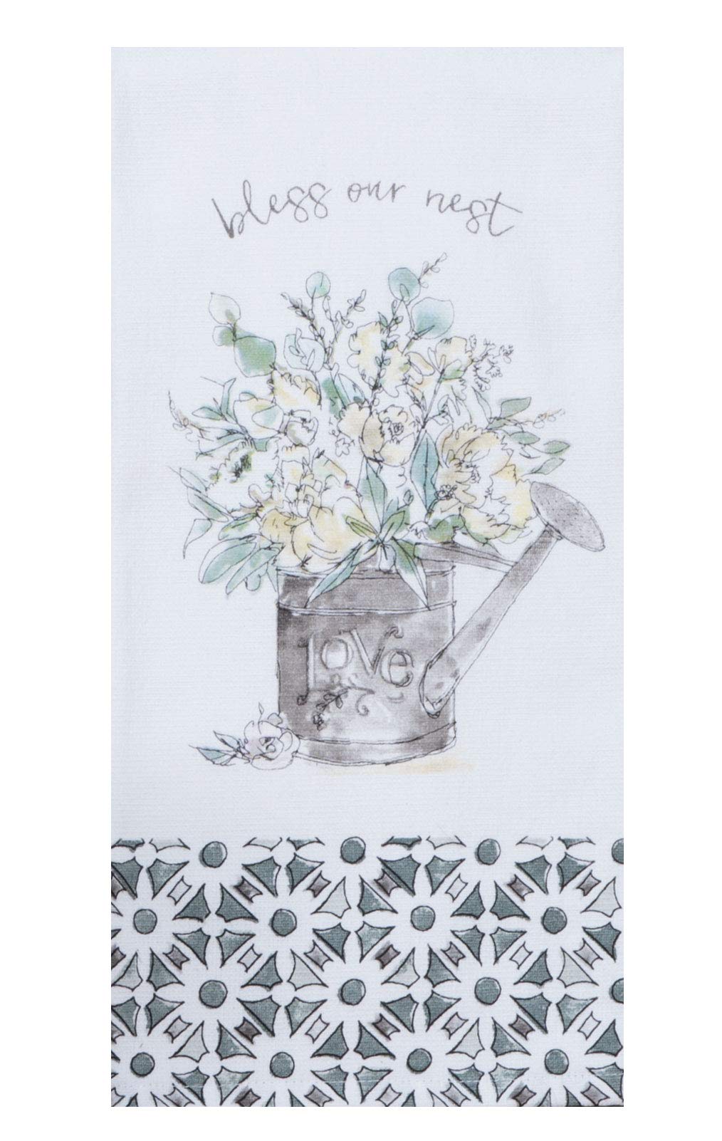 Kay Dee Designs Bless Our Nest Floral Farmhouse Kitchen Towels, Bundle of 2