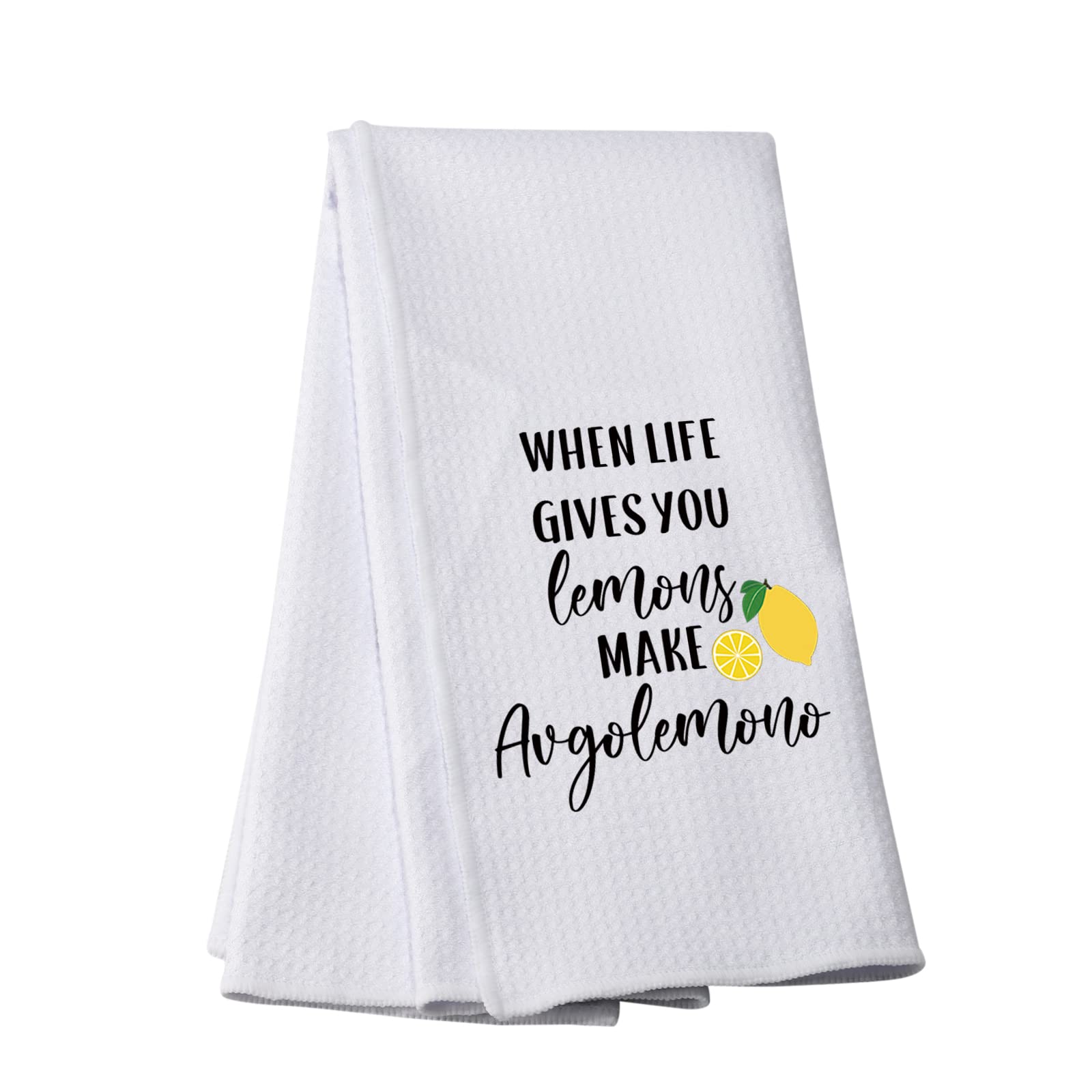 PWHAOO Lemonade Kitchen Towel When Life Gives You Lemons Kitchen Towel Gift for Fruit Lovers (Gives You Lemons Towel)