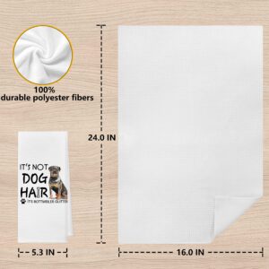 Funny Rottweiler Dog Absorbent Kitchen Towels And Dishcloths 16×24 Inches Set Of 4,Cute Rottweiler Lovers Gifts Hand Towel Dish Towel Tea Towel For Kitchen Bathroom Decor,Rottweiler Owners Gifts