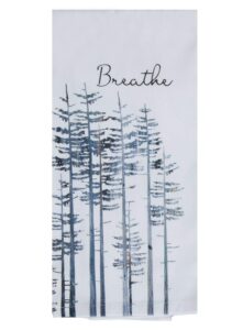 kay dee designs breath pine trees emb tea dish towel, 18 x 28, various