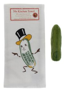 yodeling pickle bundled with a mr pickle kitchen towel